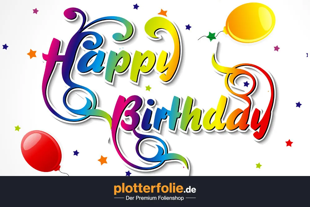 plotterfolie.de Happy Birthday