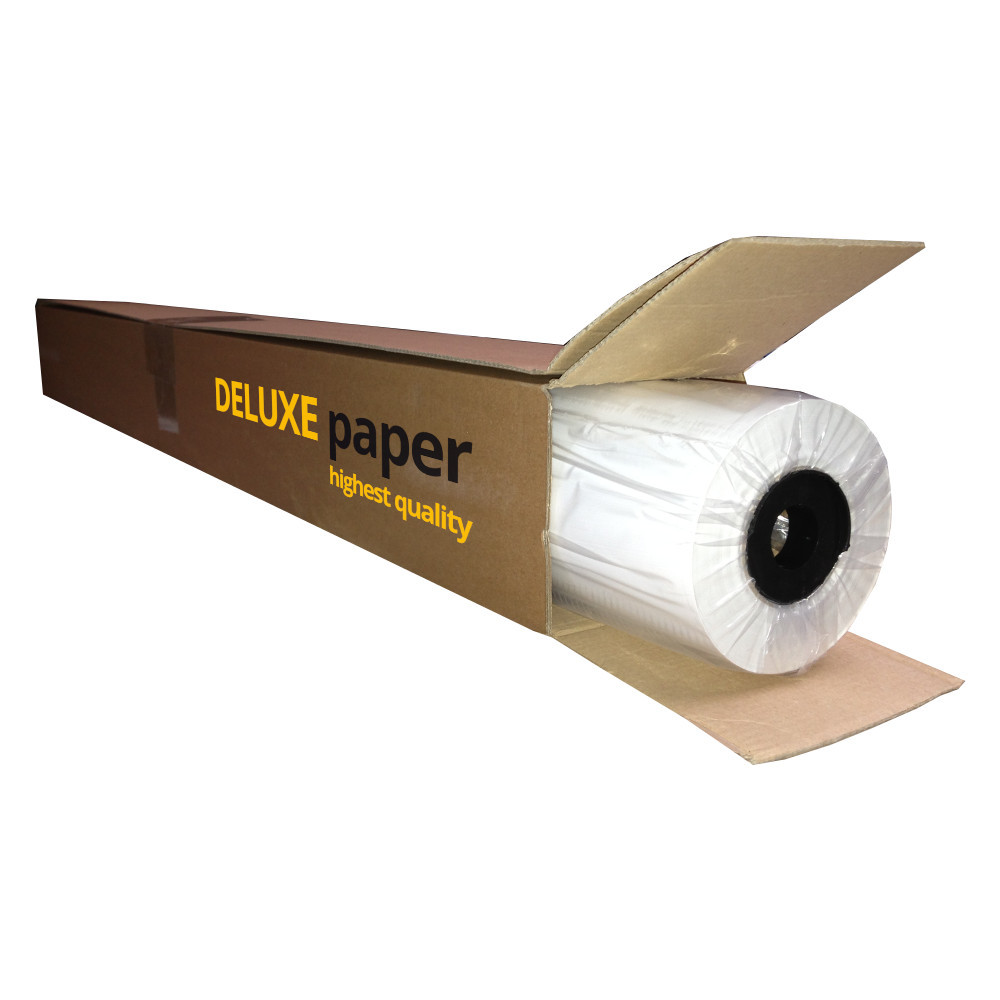 DELUXE paper ungestrichen 90g/m², 914mm x 50m, Einzelverpackung