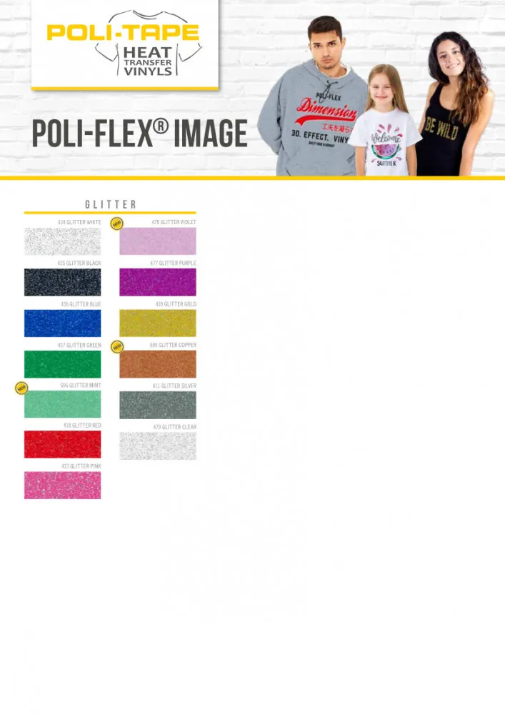Poli-Flex Image Glitter Flexfolie