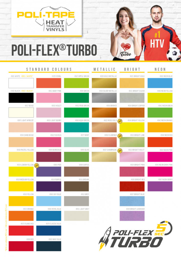 Farbkarte Poli-Flex Turbo