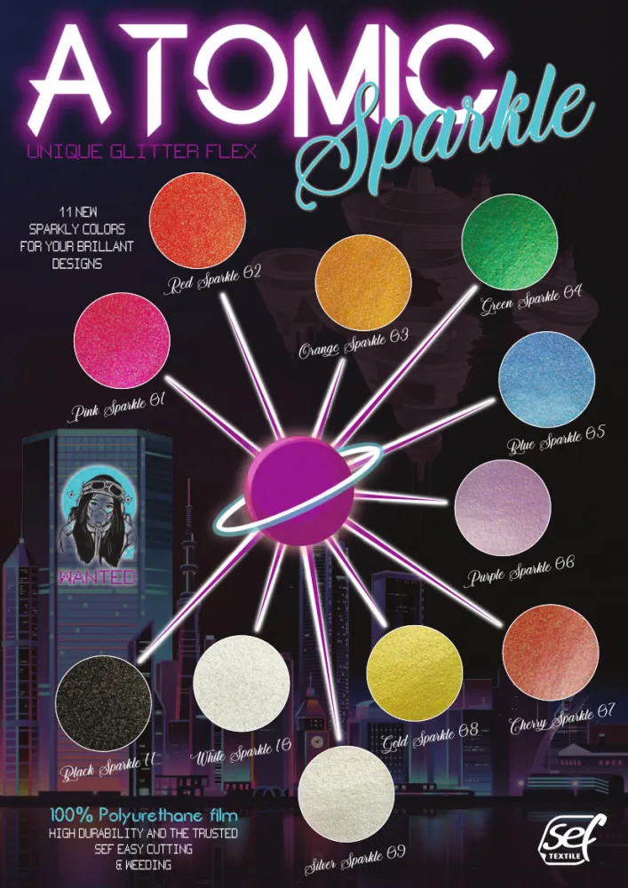 Farbkarte Sef Atomic Sparkle