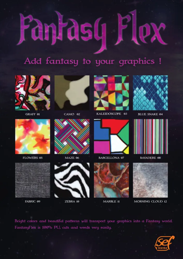 Sef FantasyFlex Flexfolie 10 zebra