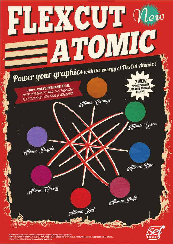 Farbkarte Sef FlexCut Atomic