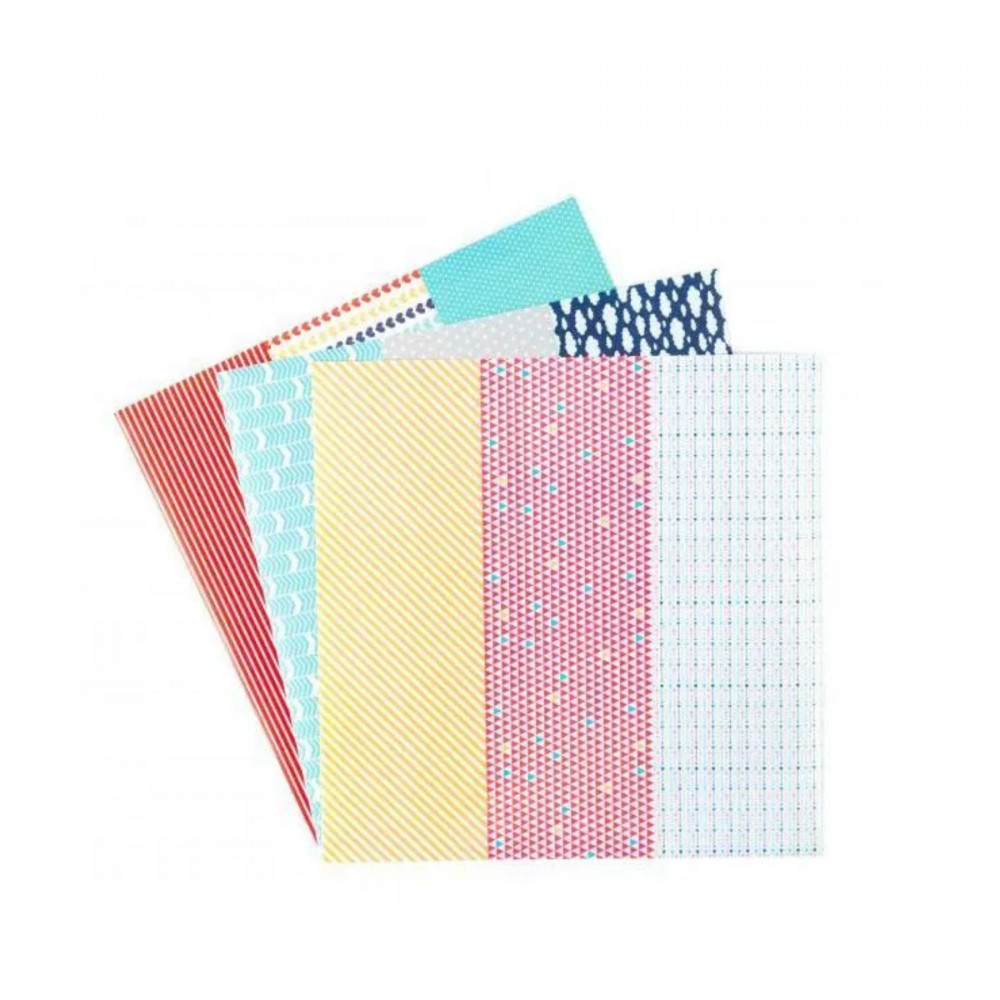Preview: Silhouette Washi Paper Sheets – selbstklebende Washi-Papierbögen mit Mustern (30,5 × 30,5 cm)