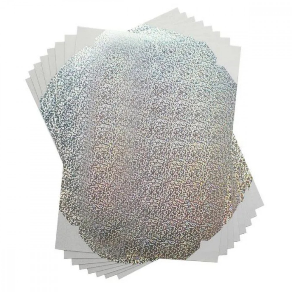 Preview: Silhouette Holografische Punkte Aufkleberbögen (Inkjet) – 21,6 × 27,9 cm (8 Blatt)