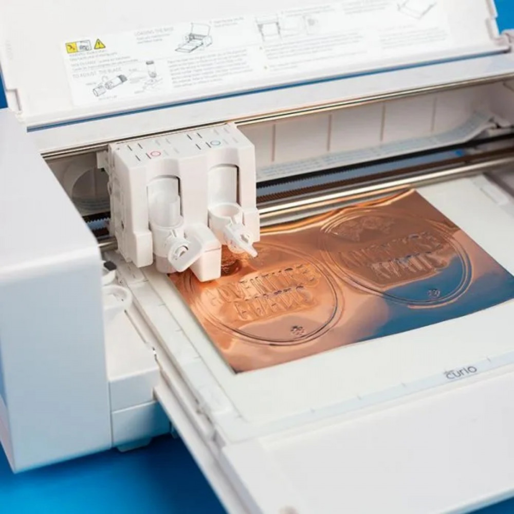 Preview: Silhouette Prägbare Folie – Silber &  Kupfer 17,7 × 12,7 cm (6 Blatt)