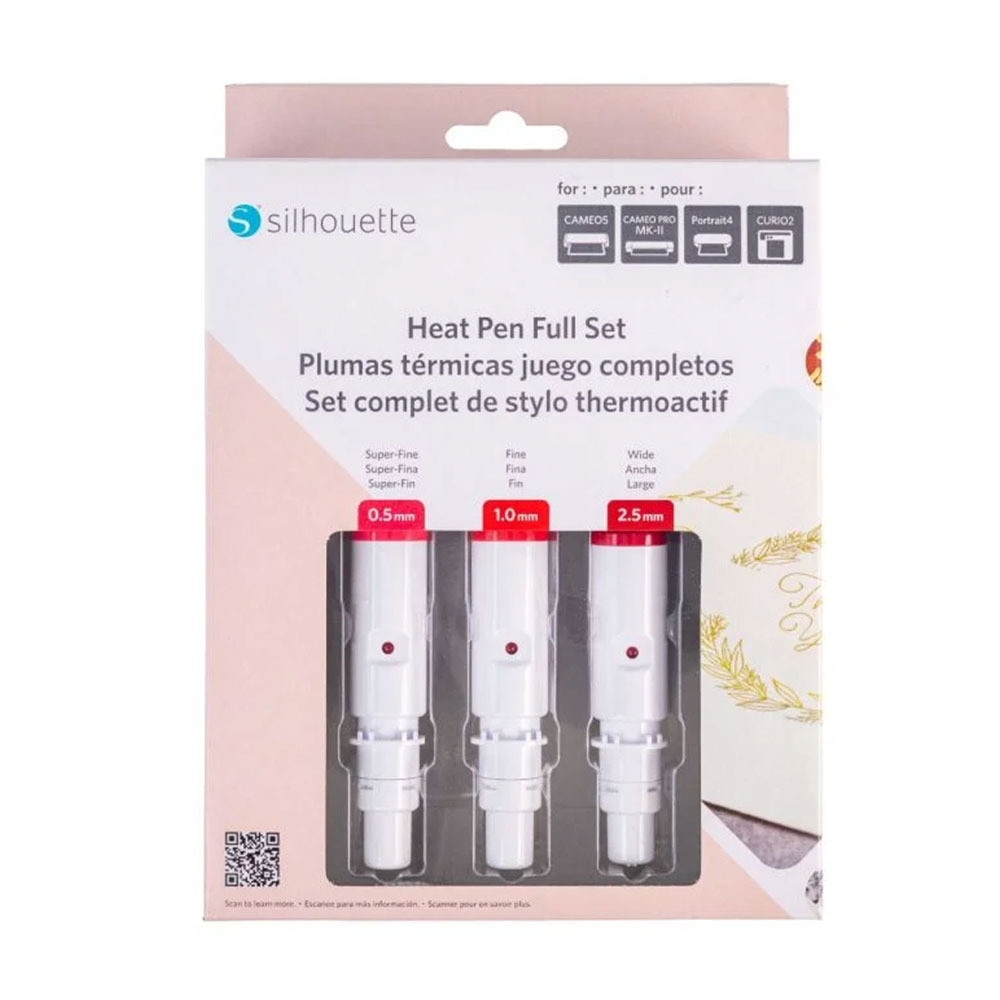 Silhouette Heißstifteset mit Spitzen 0,5 mm, 1 mm und 2,5 mm