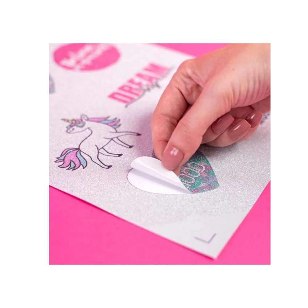 Silhouette Bedruckbare Glitzer-Aufkleber für Print & Cut