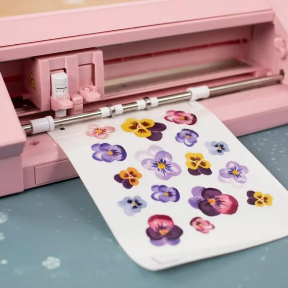 Preview: Silhouette Transparente Aufkleberbögen (Inkjet) – 21,5 × 27,9 cm (8 Blatt)