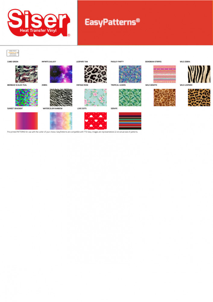 Siser EasyPatterns Plus Flexfolie