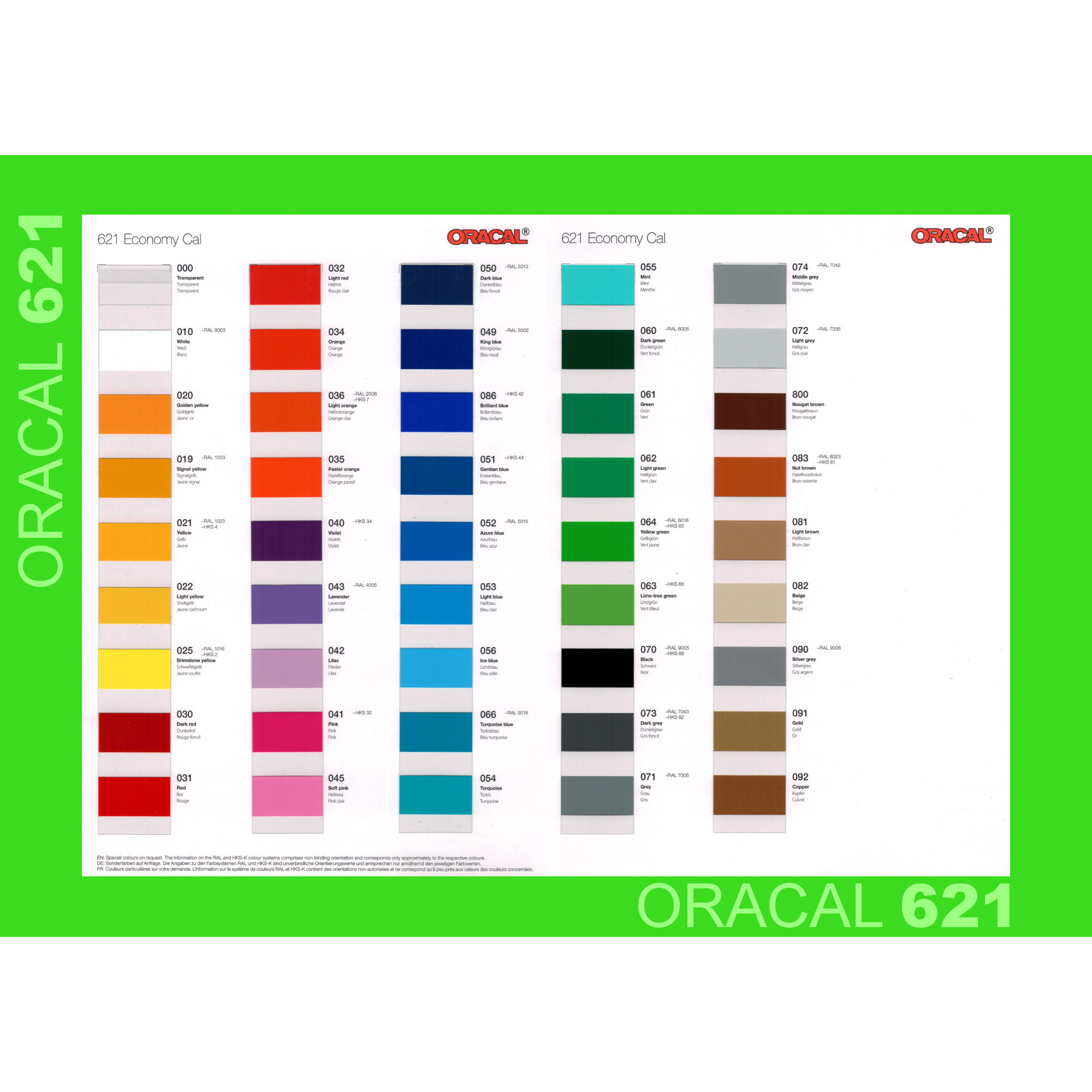 Oracal 651 Plotterfolie PVC Folie 63cm x 20m königsblau 049 Außenbereich 