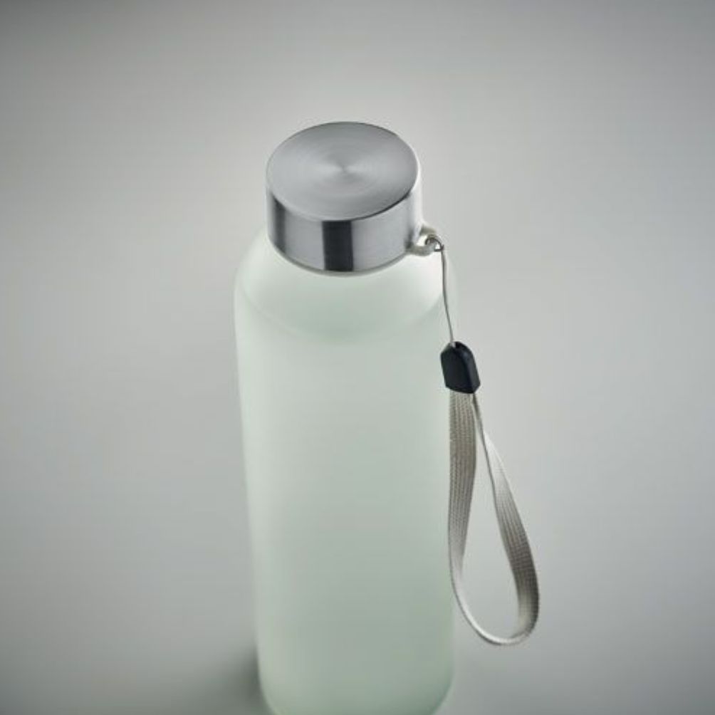 Sublimation Glasflasche mit Verschluss aus Edelstahl und Schlaufe 500ml