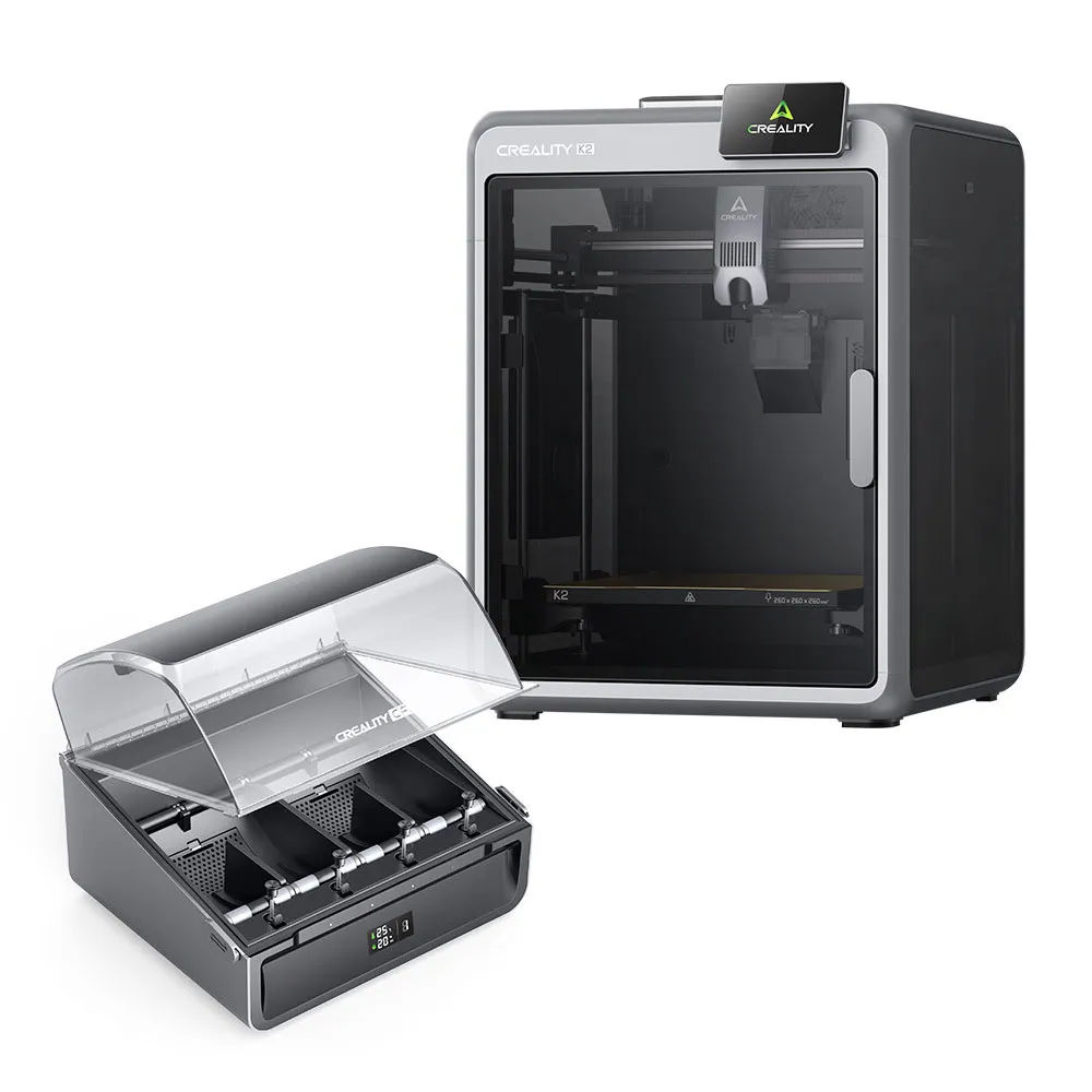 Creality K2 Combo 3D-Drucker – 600 mm/s, CFS 4-Farben-System, 300 °C, 260×260×260 mm, geschlossenes Gehäuse