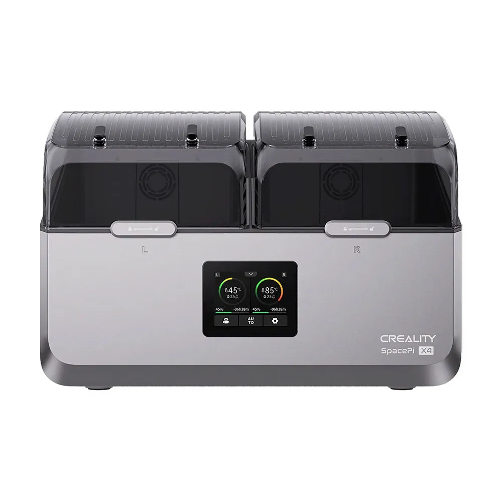 Creality SpacePi X4 Filamenttrockner – Dual-Kammer, 360 W PTC, bis 85 °C, 3,2" Touchscreen, 1,75 / 2,85 mm
