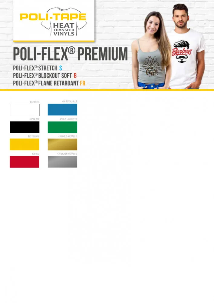 Poli-Flex Flame Retardant Entflammbare Flexfolie Poli-Flex Flame Retardant Entflammbare Flexfolie