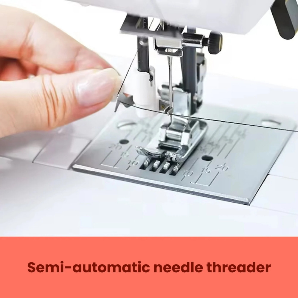 PooLin EOC01 – Elektronische Nähmaschine mit 50 Stichen & 8 Nähfüßen