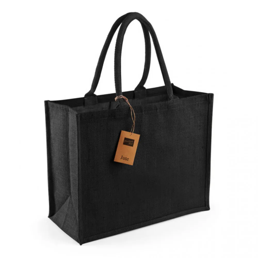 Westford Mill Unisex Jute Classic Shopper W407 - OneSize