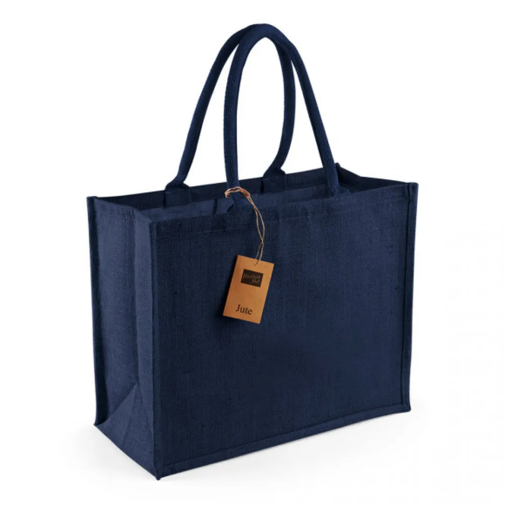 Westford Mill Unisex Jute Classic Shopper W407 - OneSize