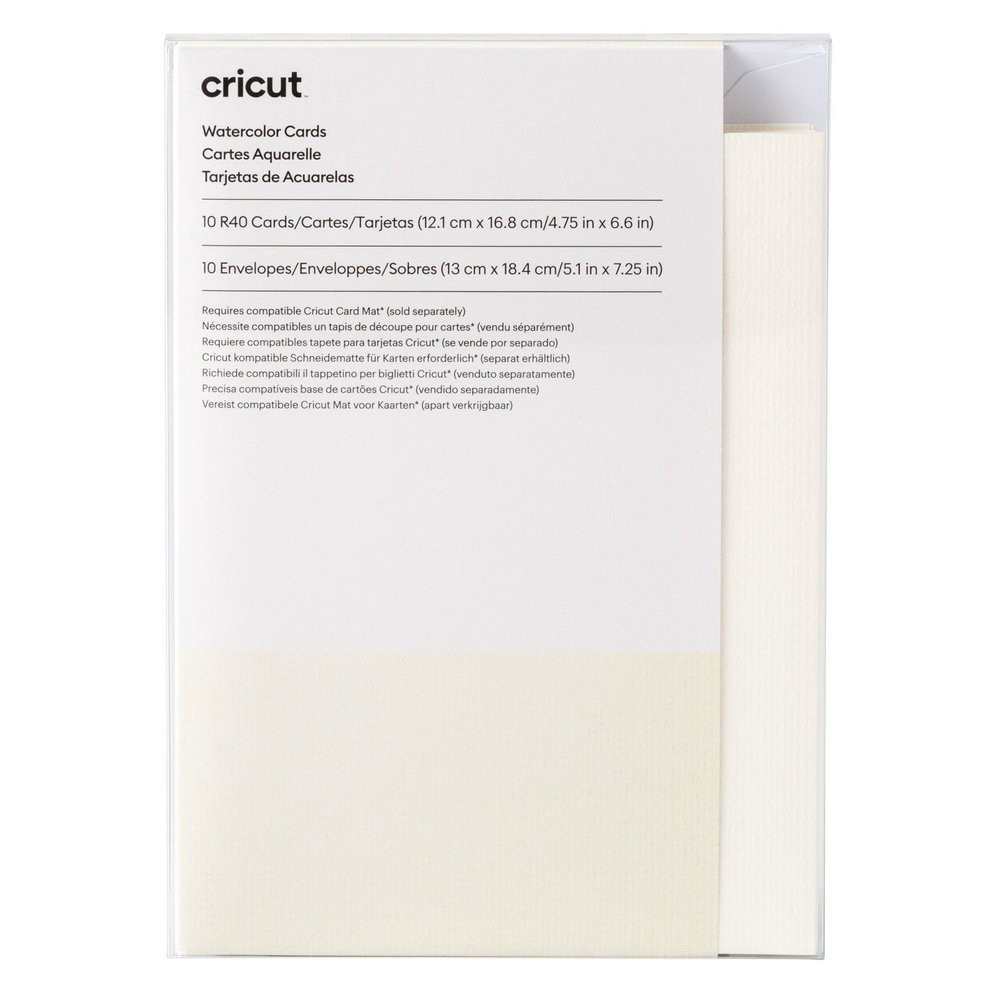 Cricut 2009985 Aquarellkarten 12,1 x 16,8 cm, 10er-Pack
