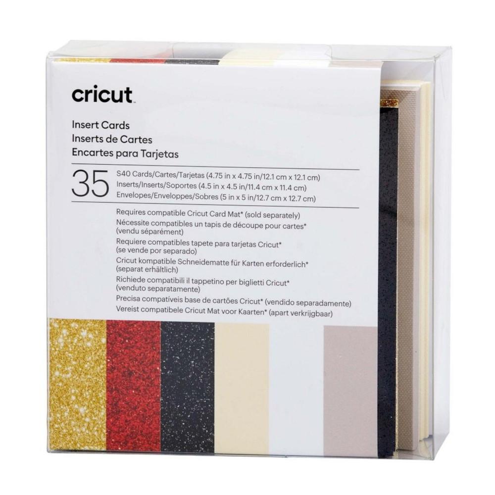 Cricut 2009474 Einlegekarten (S40) glitz & glam 35er-Pack