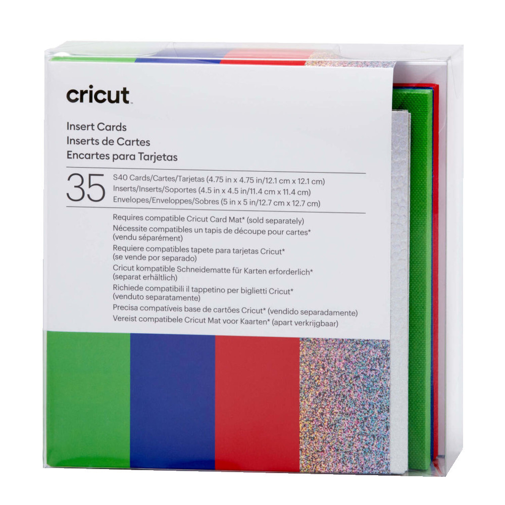 Cricut 2009475 Einlegekarten (S40) rainbow 35er-Pack