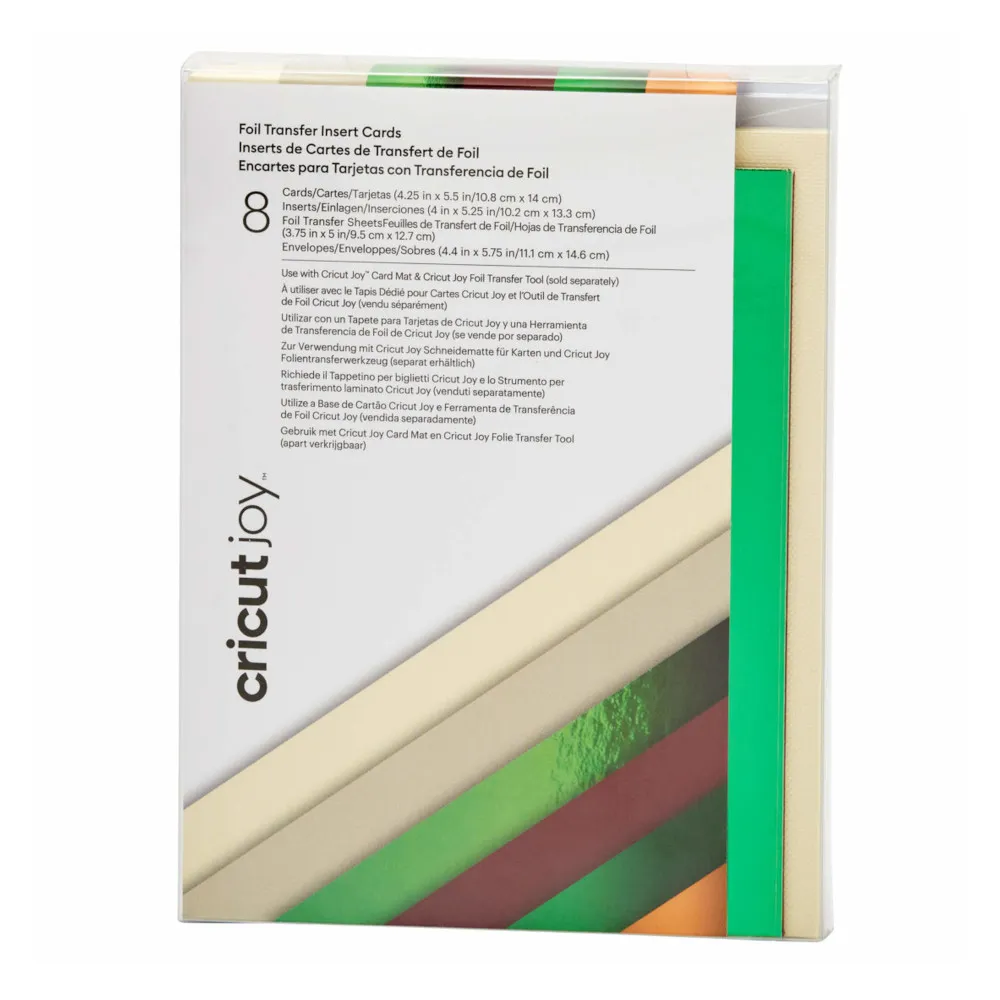 Cricut 2009204 Joy Folientransfer Einlegekarten cameron 8er-Pack