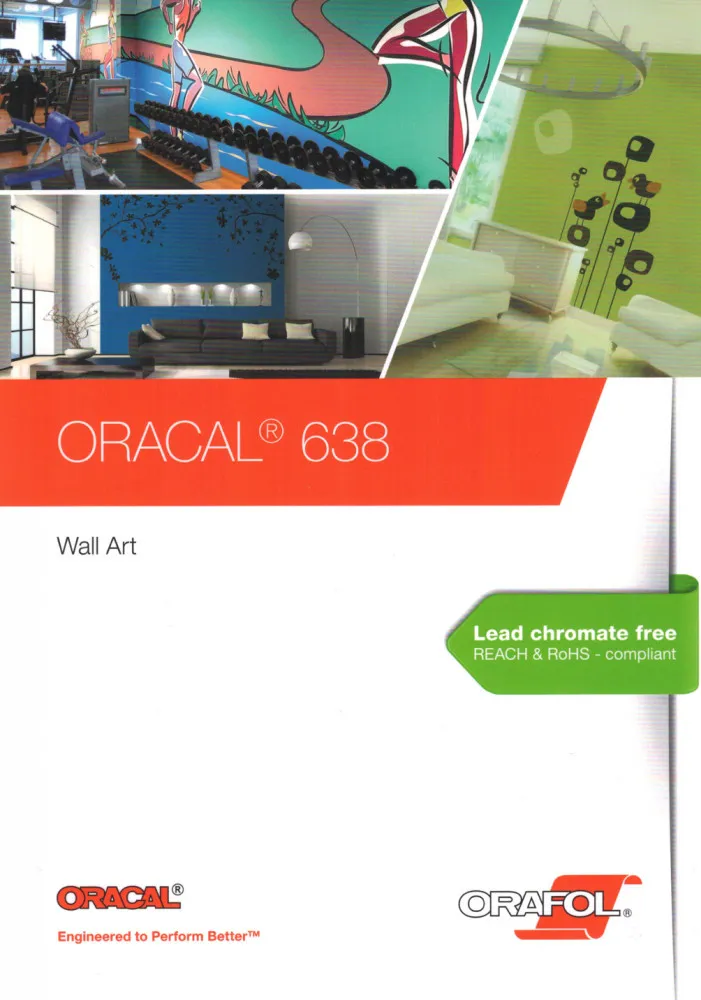 ORACAL 638 Farbkarte mit Originalmuster ORAFOL Plotterfolie 