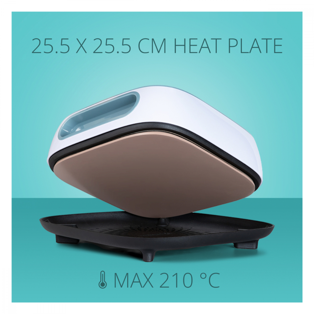 LOKLiK Profi Transferpressen Bundle | Easy Heat Press + Box 11 + Entgitterungswerkzeug-Set