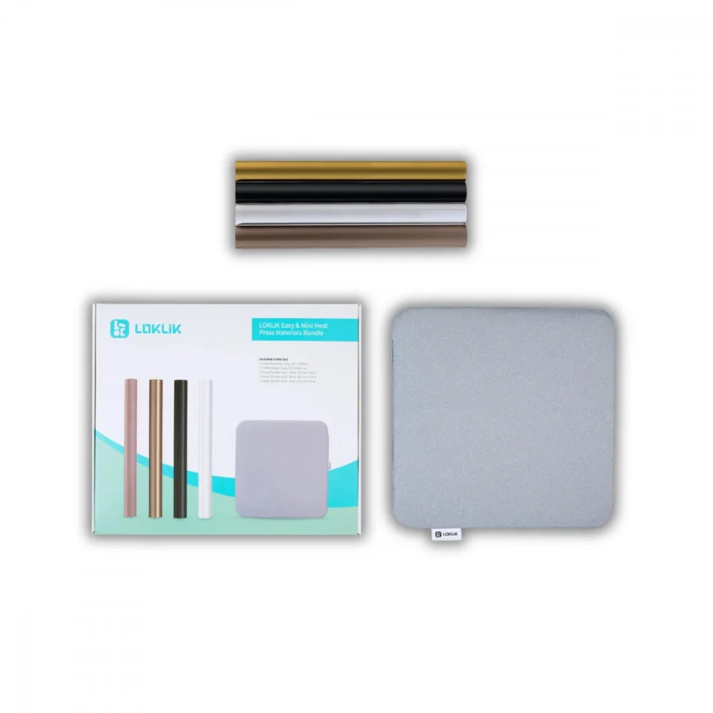 LOKLiK Easy Heat Press Power-Bundle- Das komplett-Set für den professionelle Transfer