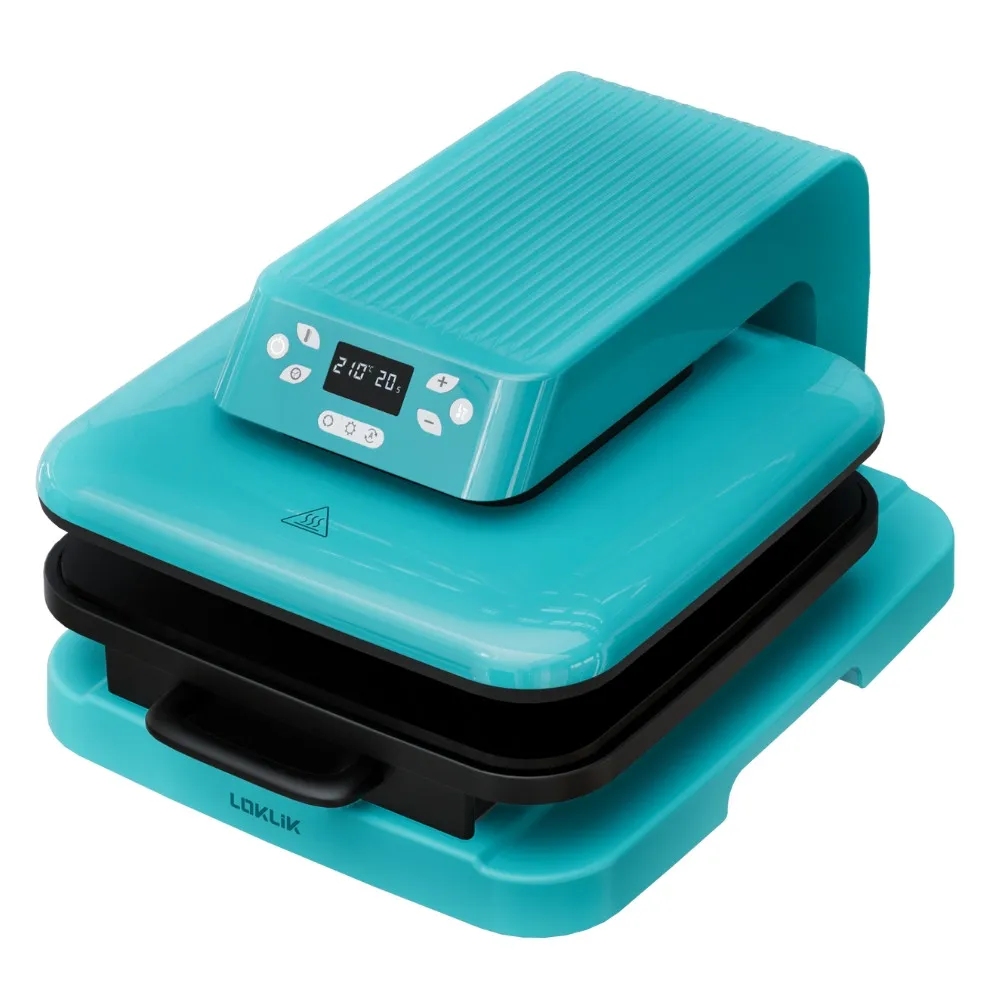 LOKLiK AutoHeat Press™ Transferpresse 38 x 38 cm LOKLiK blau 