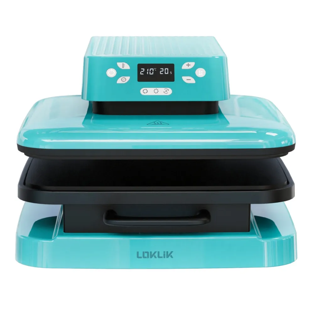 LOKLiK AutoHeat Press™ Transferpresse 38 x 38 cm LOKLiK blau 
