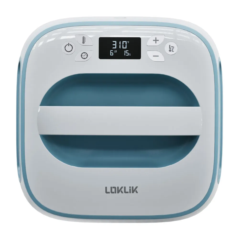 LOKLiK Easy Heat Press™ Transferpresse 25,5 x 25,5 cm denim blau