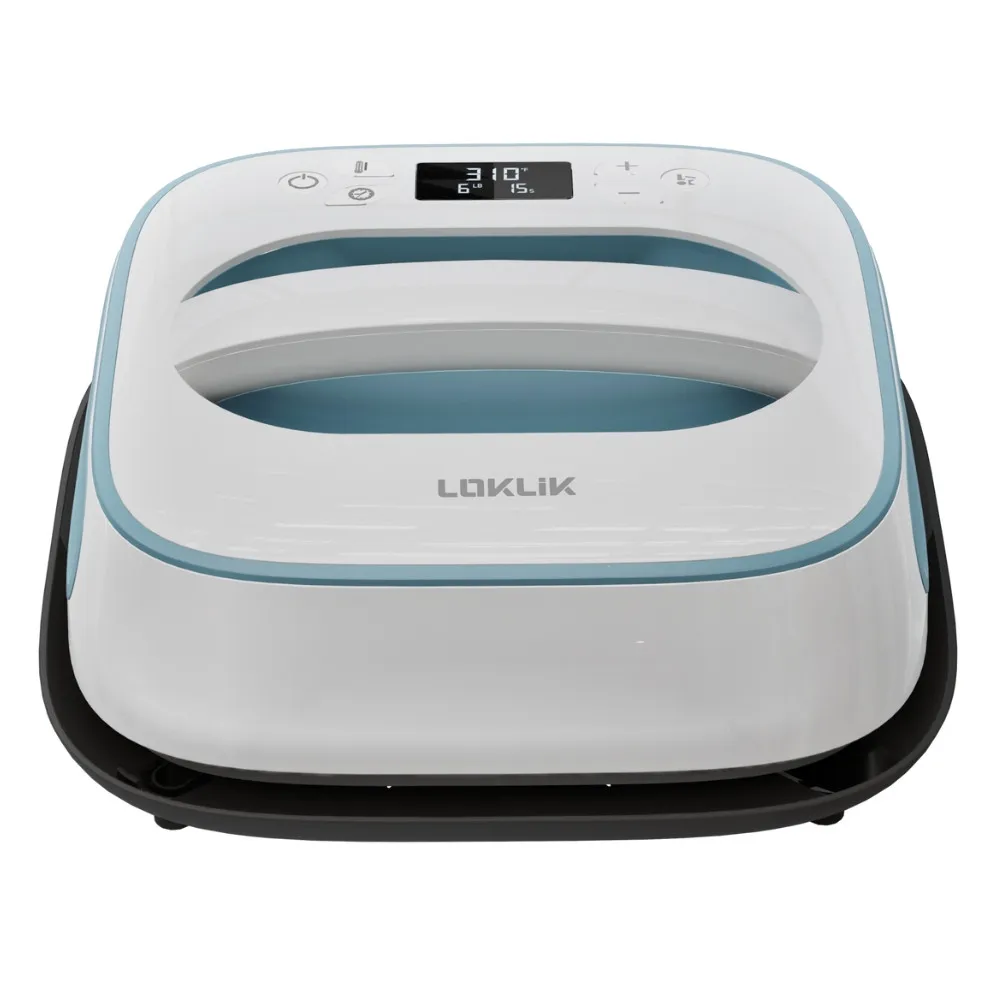 LOKLiK Easy Heat Press™ Transferpresse 25,5 x 25,5 cm denim blau
