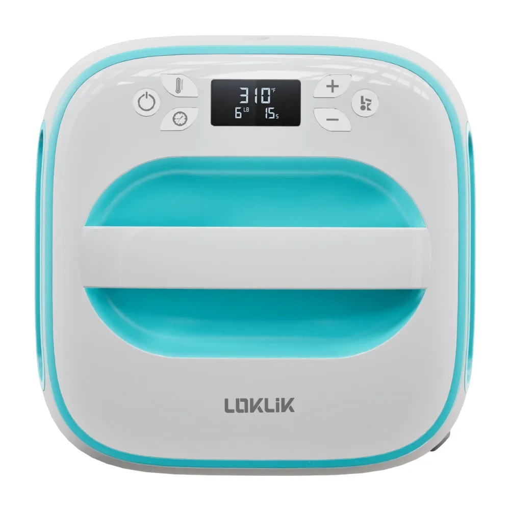 LOKLiK Easy Heat Press™ Transferpresse 25,5 x 25,5 cm LOKLik blau