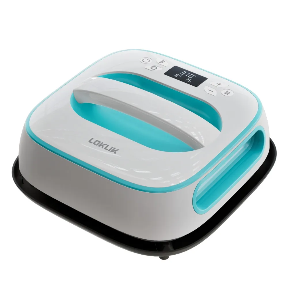 LOKLiK Easy Heat Press™ Transferpresse 25,5 x 25,5 cm LOKLik blau