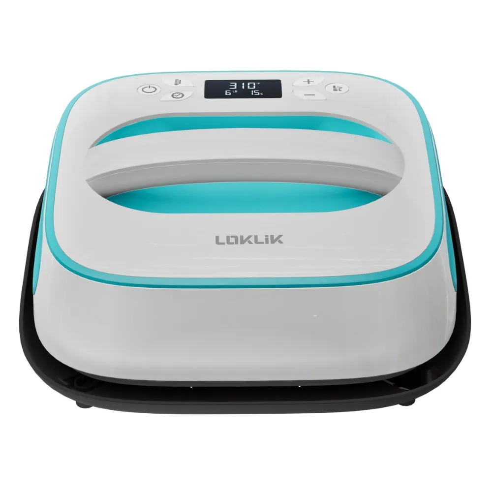 LOKLiK Easy Heat Press™ Transferpresse 25,5 x 25,5 cm LOKLik blau