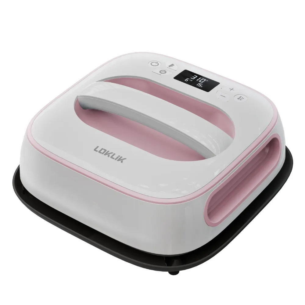 LOKLiK Easy Heat Press™ Transferpresse 25,5 x 25,5 cm pink