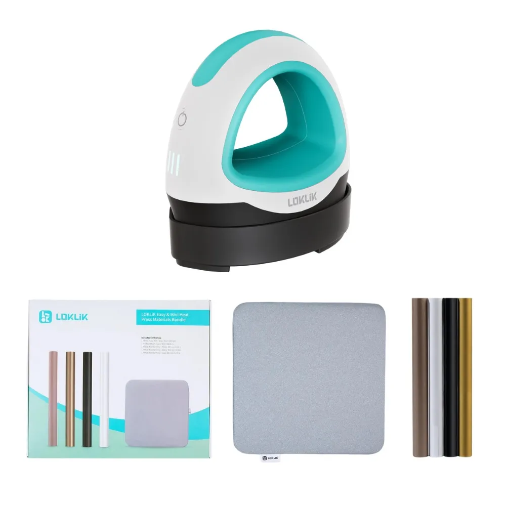 LOKLiK Mini Heat Press Bundle Loklik Blau