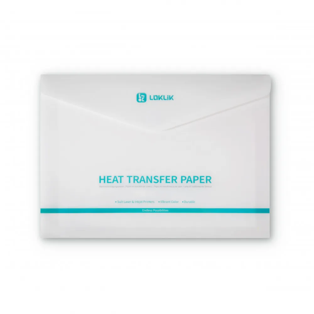 LOKLIK Transferpapier für helle Textilien A4 - 8 Stück