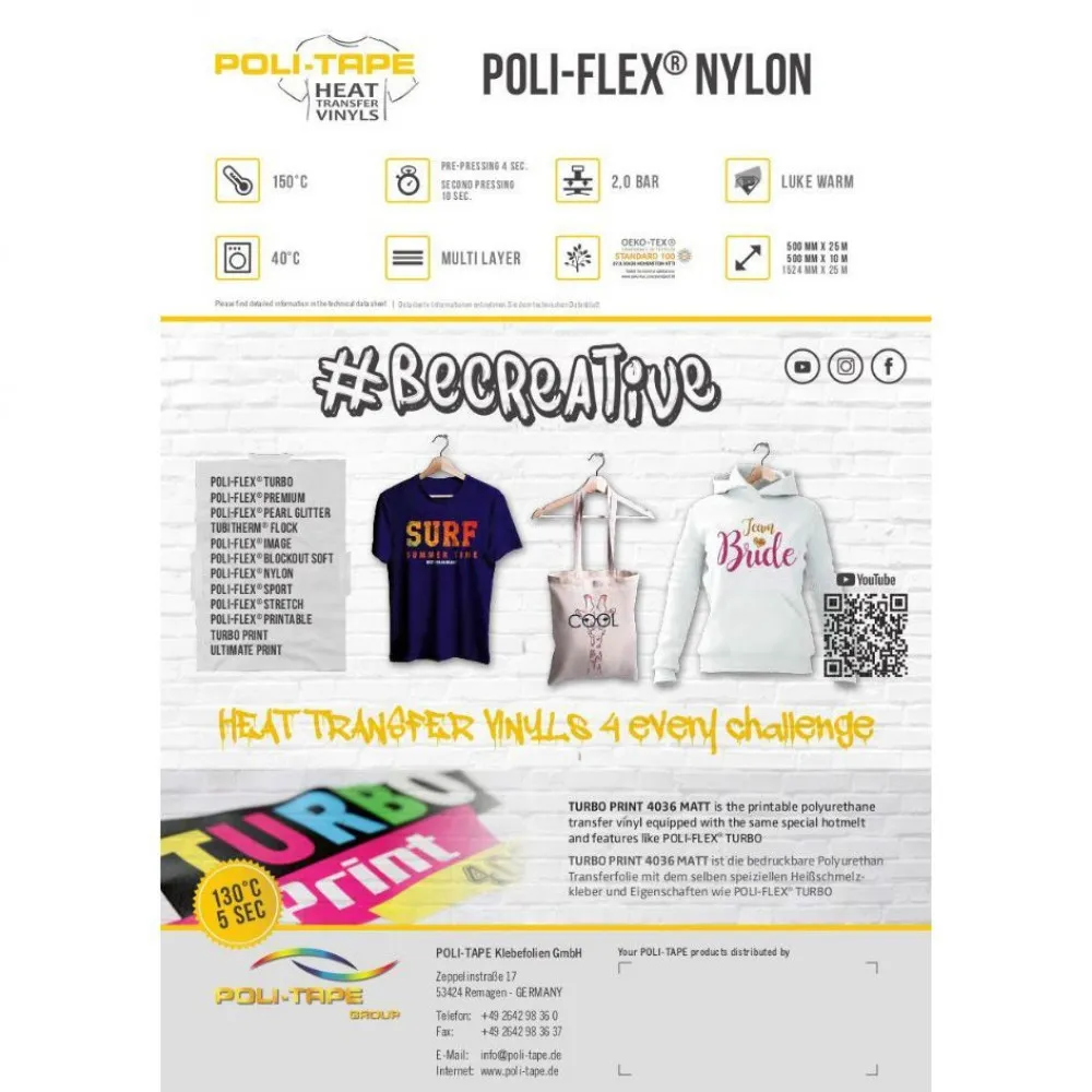 Farbkarte Poli-Flex Nylon