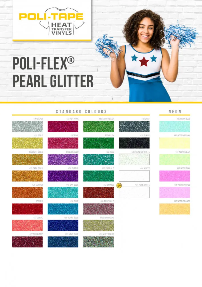 Farbkarte Poli-Flex Pearl Glitter
