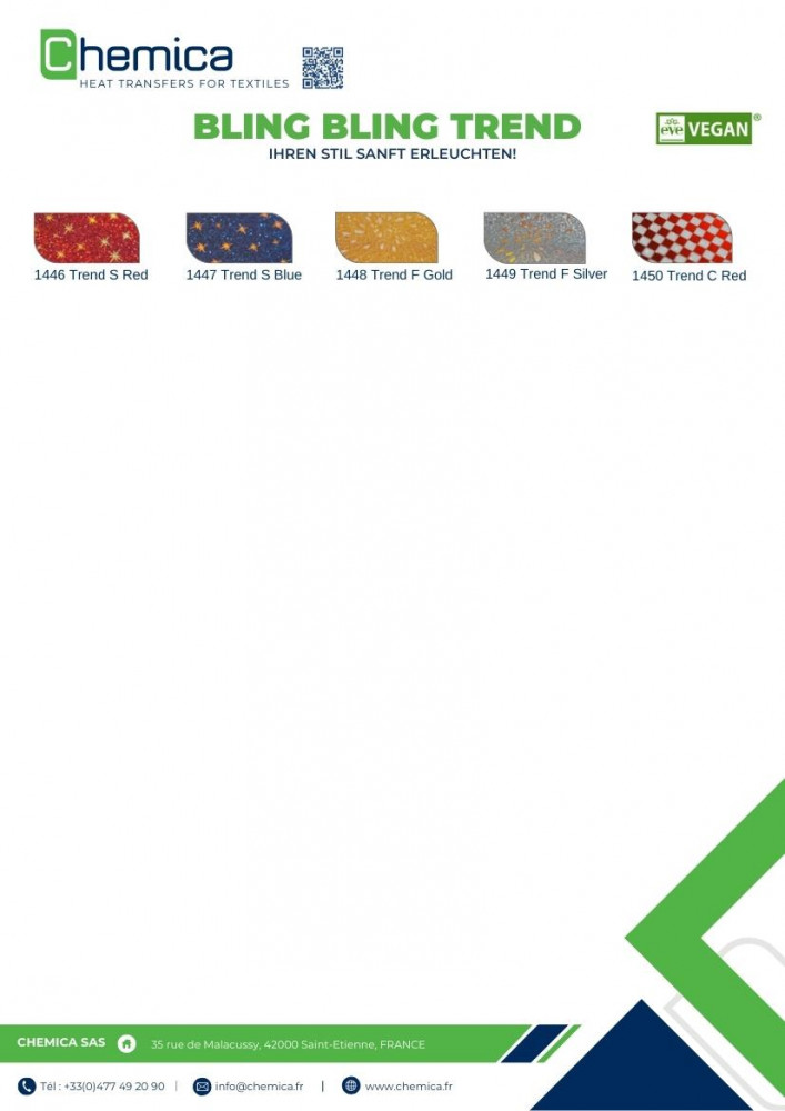 Restrolle: Chemica Bling-Bling Trend Flexfolie Trend F Silber (1449) - 30 cm breit, Meterware (noch ca. 11 m)