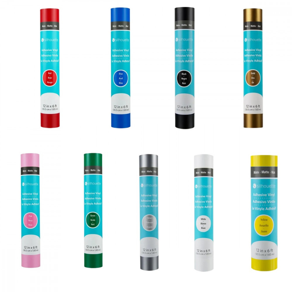 Silhouette mattes Vinyl Rolle 30,48 cm x 1,83 m – Farbvariante wählen
