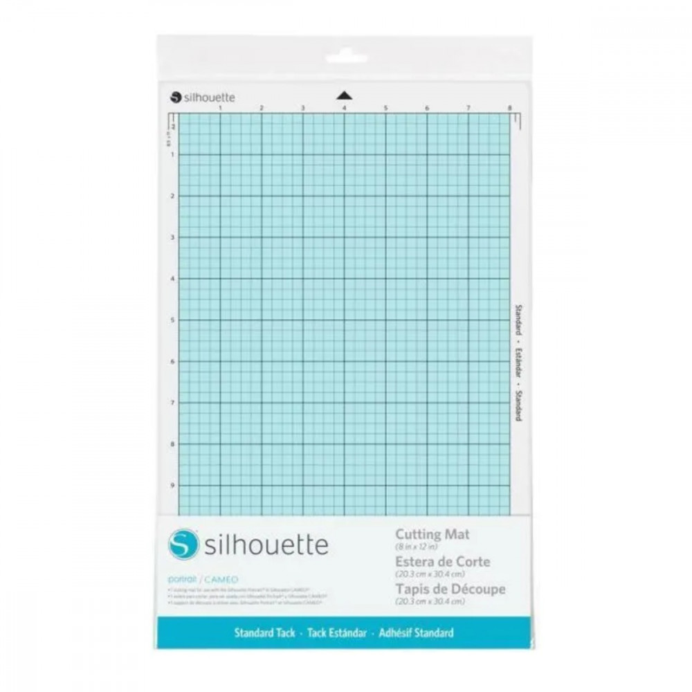 Silhouette Portrait Schneidematte 20,3 cm x 30,4 cm mit Standard-Klebefläche und Raster für präzises Ausrichten in Silhouette Studio