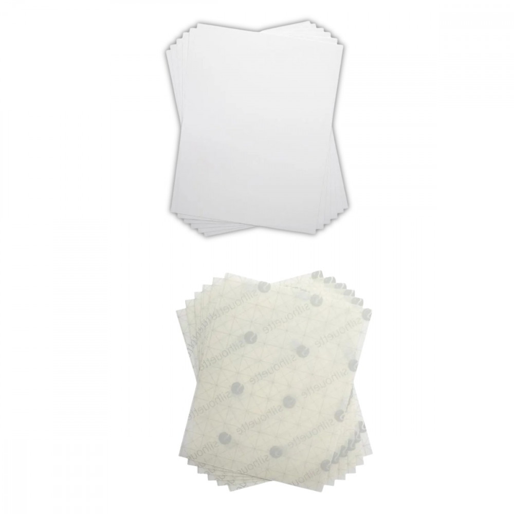 Silhouette Schrumpffolie (Inkjet) – Transparent oder Weiß – 21,5 × 27,9 cm (6 Blatt)