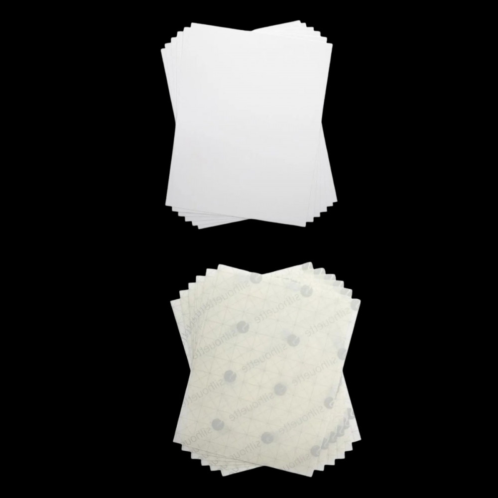 Silhouette Schrumpffolie (Inkjet) – Transparent oder Weiß – 21,5 × 27,9 cm (6 Blatt)