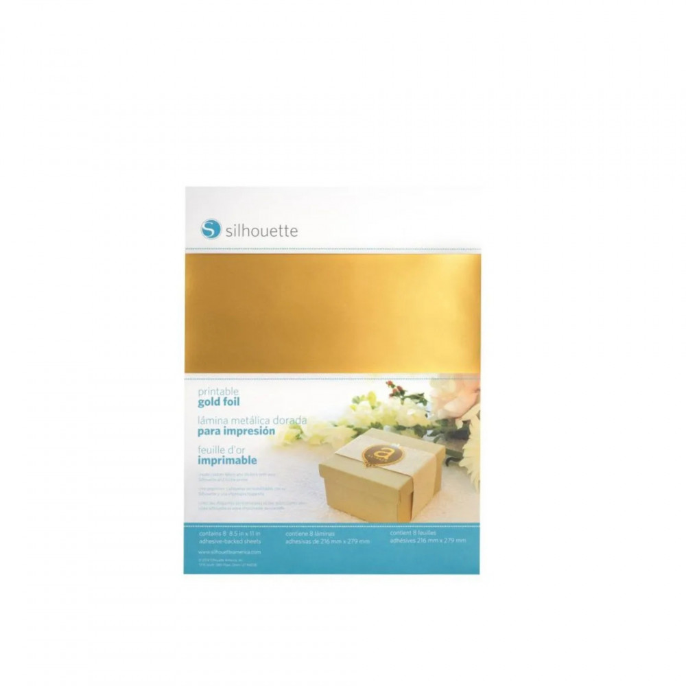 Silhouette Bedruckbare Goldfolien-Aufkleber für Print & Cut
