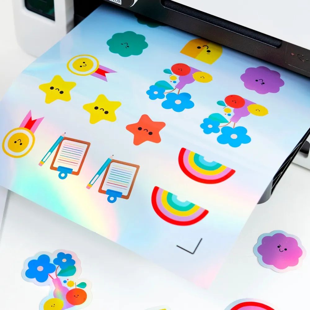 Siser Printable Vinyl Stickers Holographic – A4  Holografische Inkjet-Aufkleberfolie (10 Blatt)