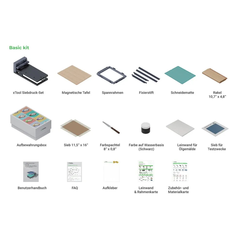 xTool Siebdruck-Set - Basic Kit